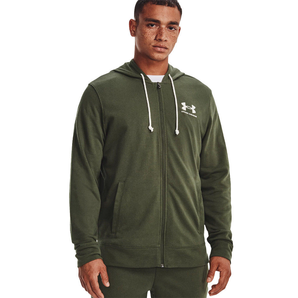 

Худи Under Armour Rival Terry Full-Zip, зеленый