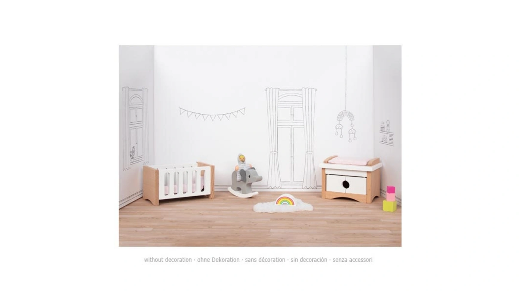 цена Goki Мебель в стиле куклы, детская комната