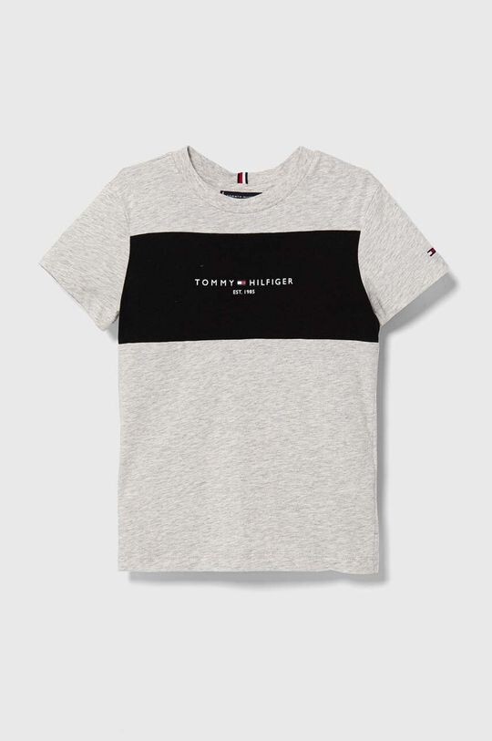 

Хлопковая футболка для детей Tommy Hilfiger, серый