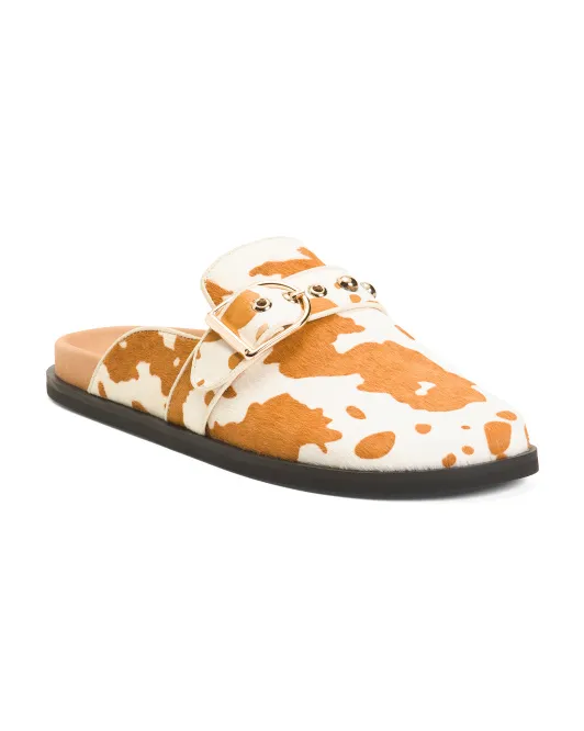 

Сабо Siri Hair с пряжкой для теленка Shoe The Bear, цвет Tan