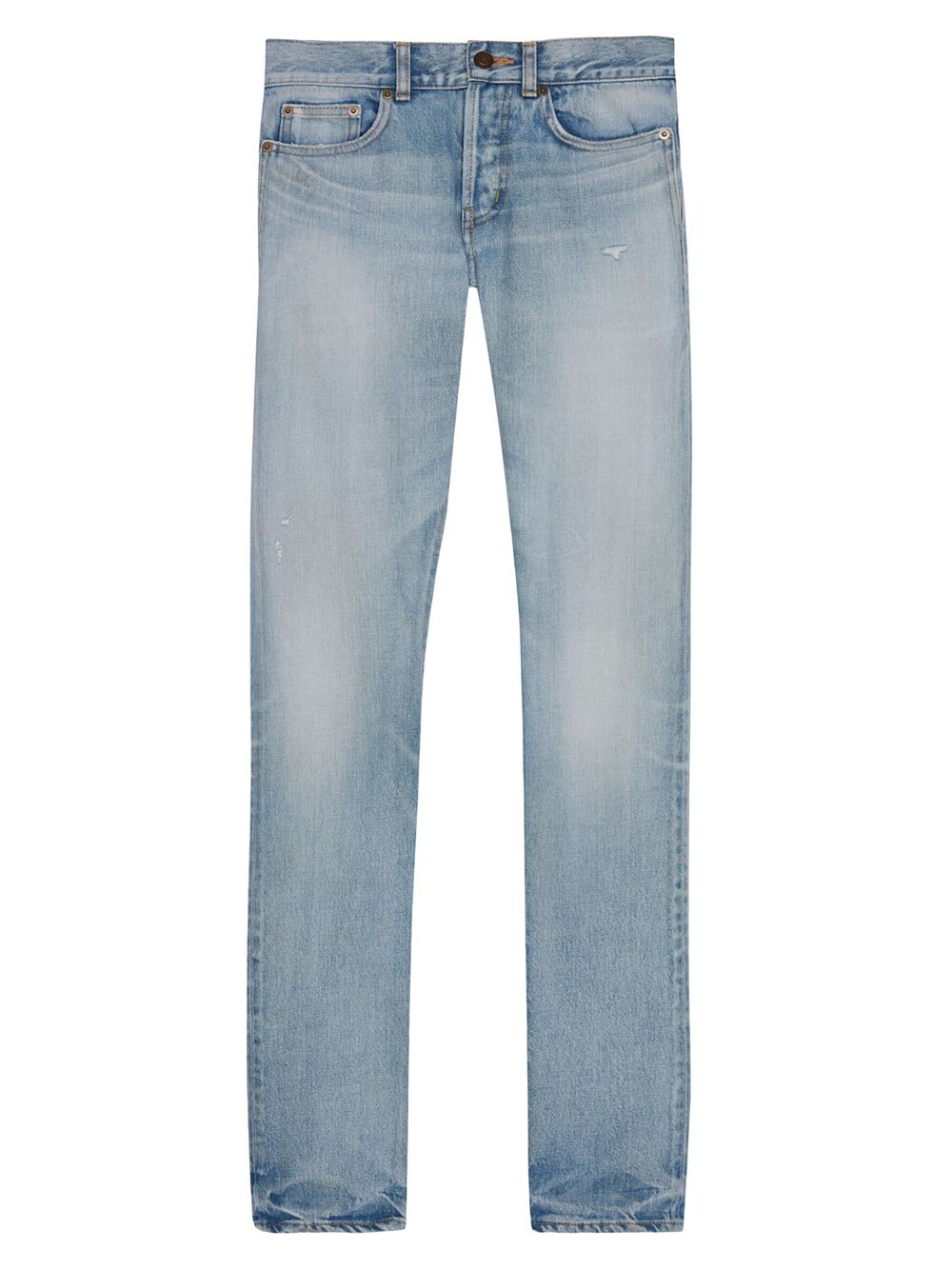 

Джинсы Slim Fit из денима Saint Laurent, синий