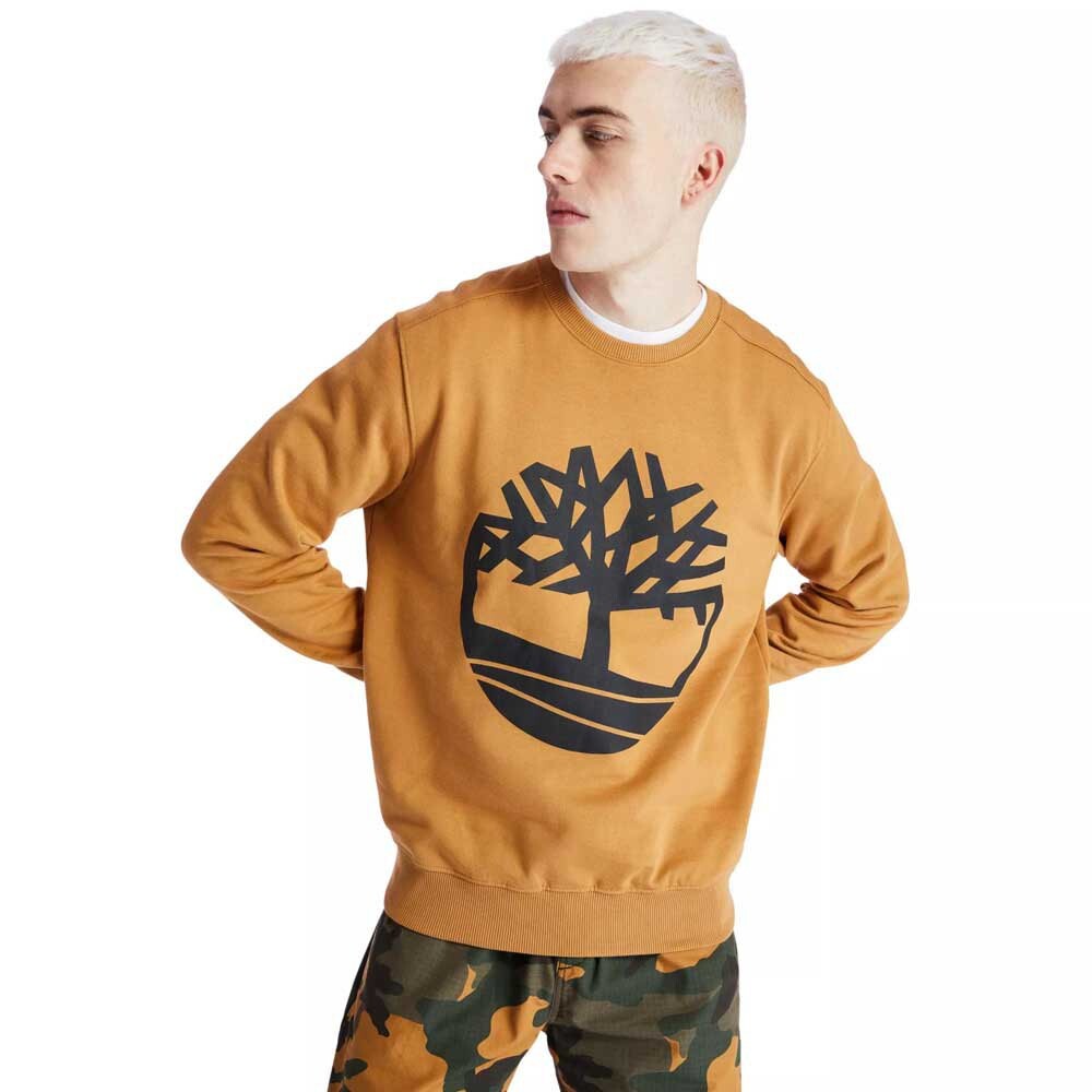 

Толстовка Timberland Core Tree Logo Crew Brushback, зеленый