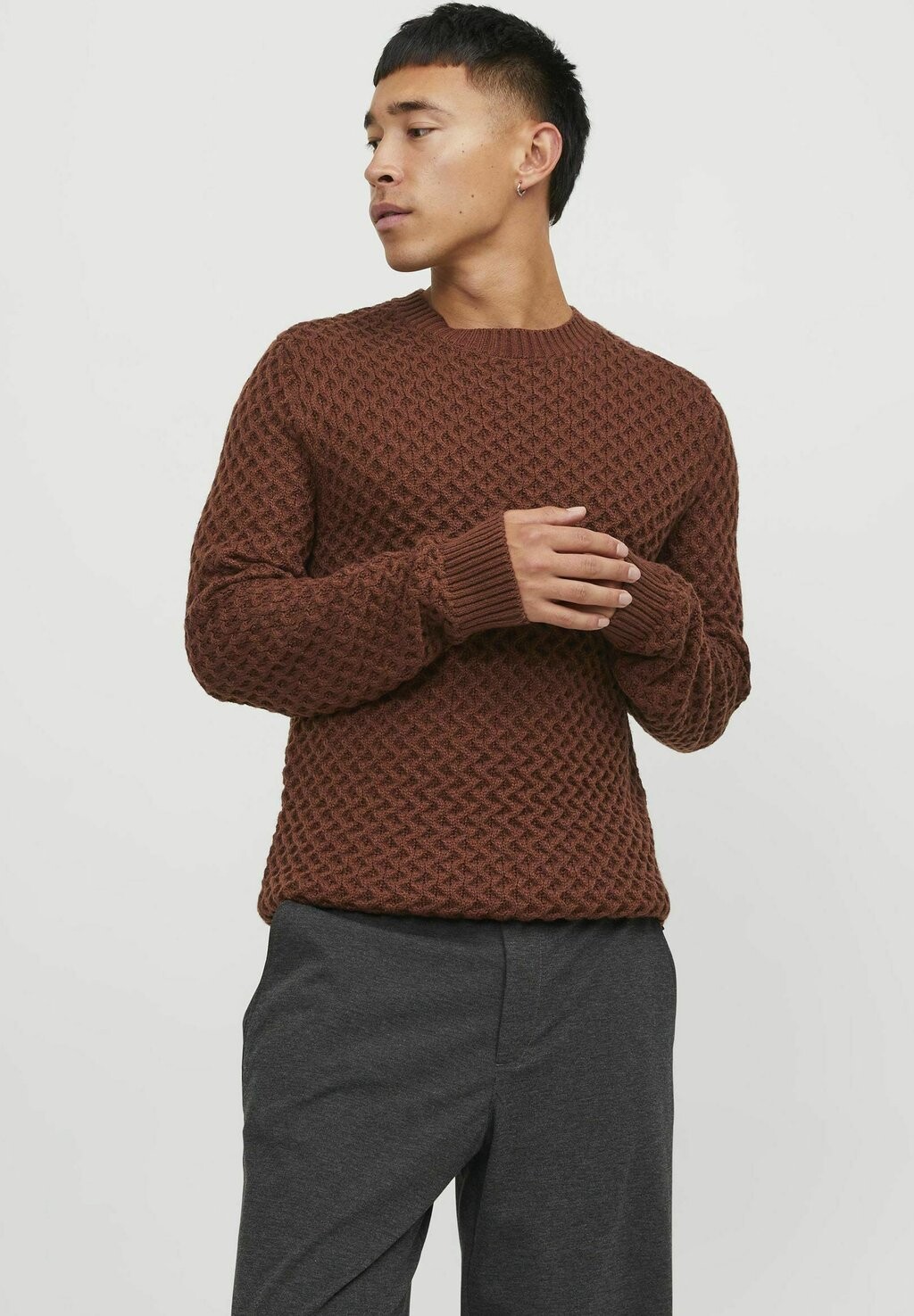 

Свитер Blasteen Structure Jack & Jones, цвет cherry mahogany