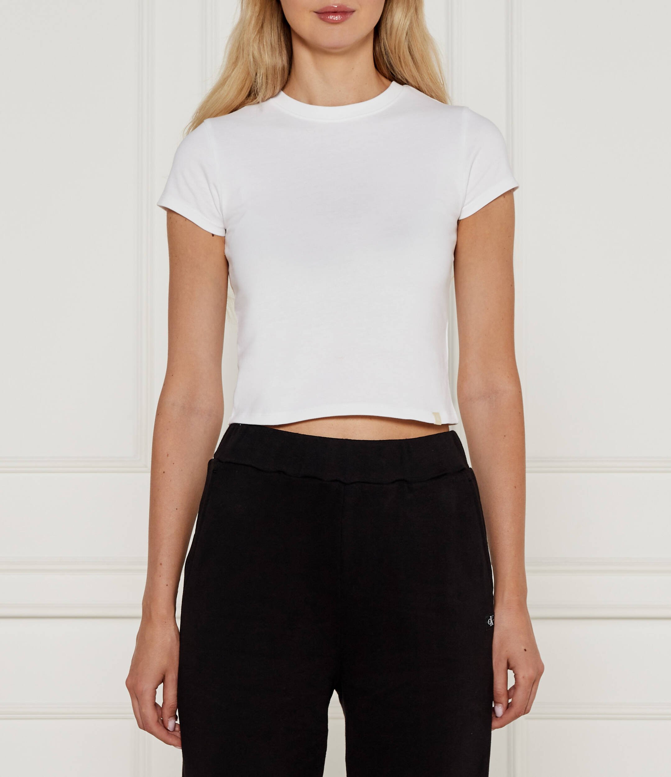 

Футболка CALVIN KLEIN JEANS Cropped Fit, белый