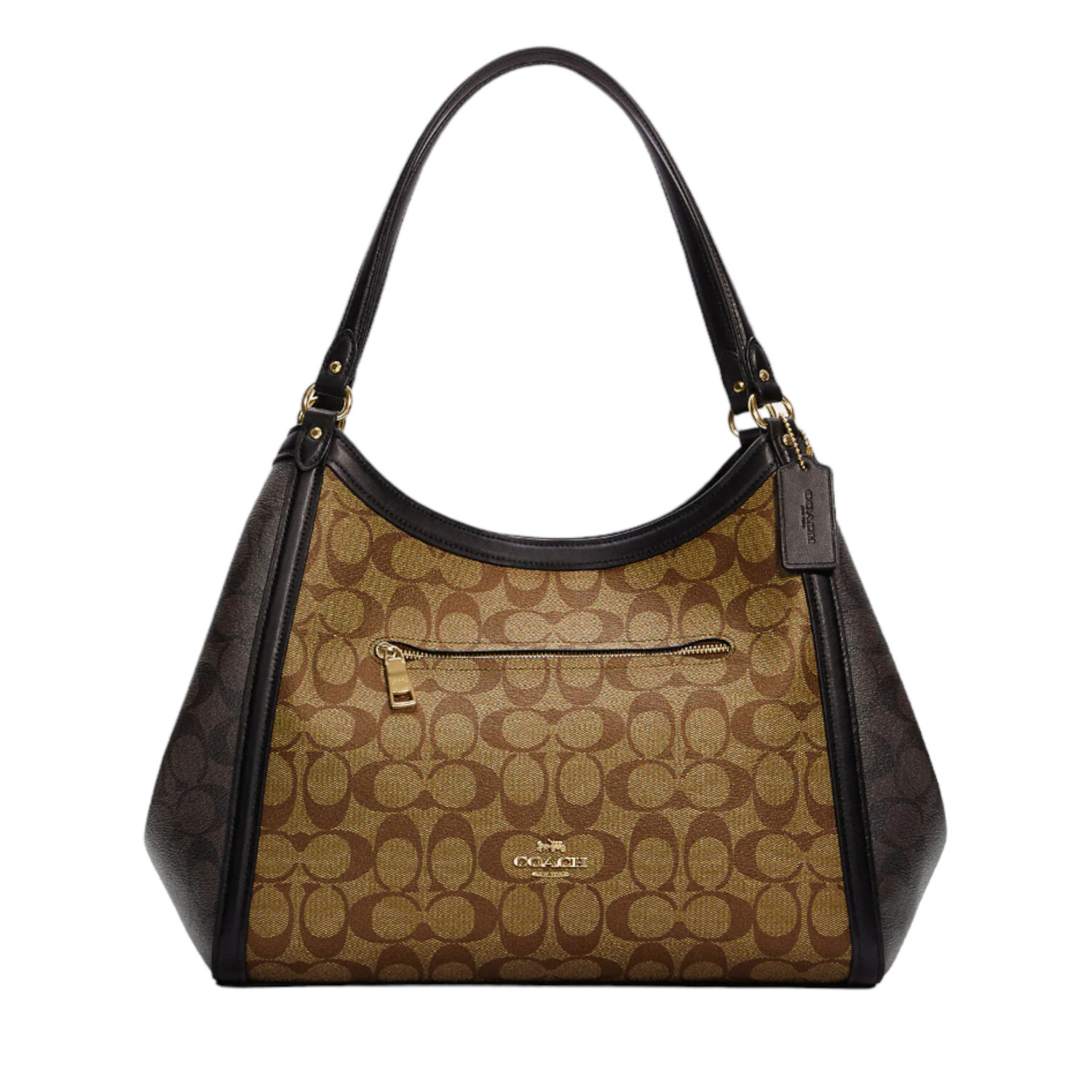 

Сумка Coach Kristy Shoulder In Blocked Signature Canvas, коричневый