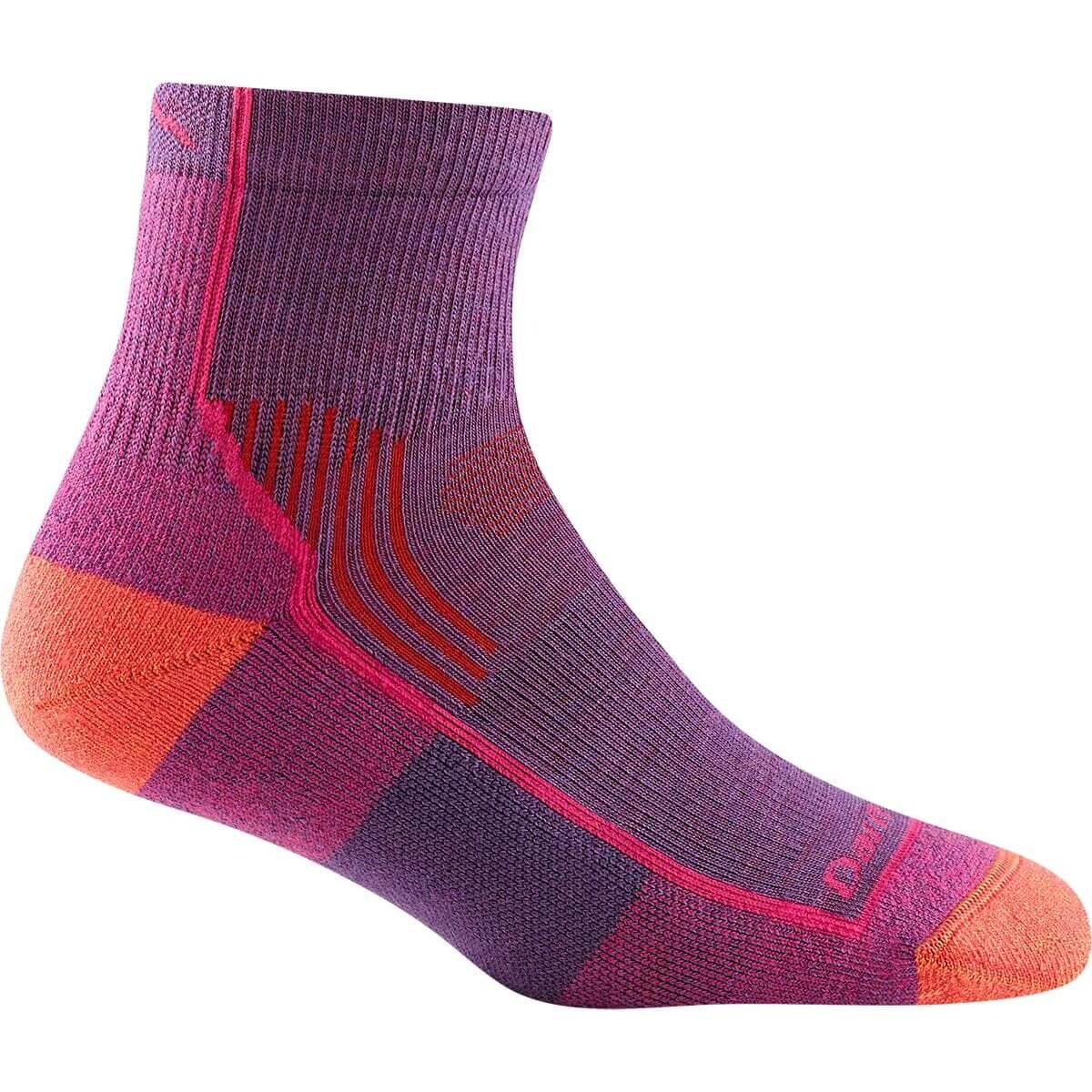 Носки женские Darn Tough Hiker 1/4 Cushion, фиолетовый носки хоккейные well hockey skate sock white m