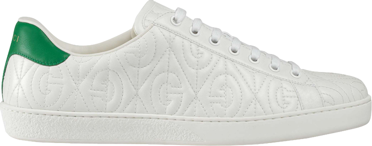 Кроссовки Gucci Ace G Rhombus - White, белый - фото