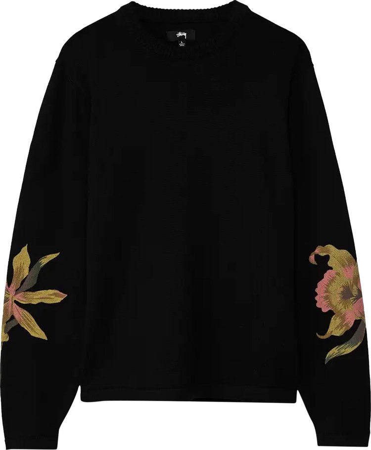 Свитер Stussy Orchid Sweater 'Black', черный