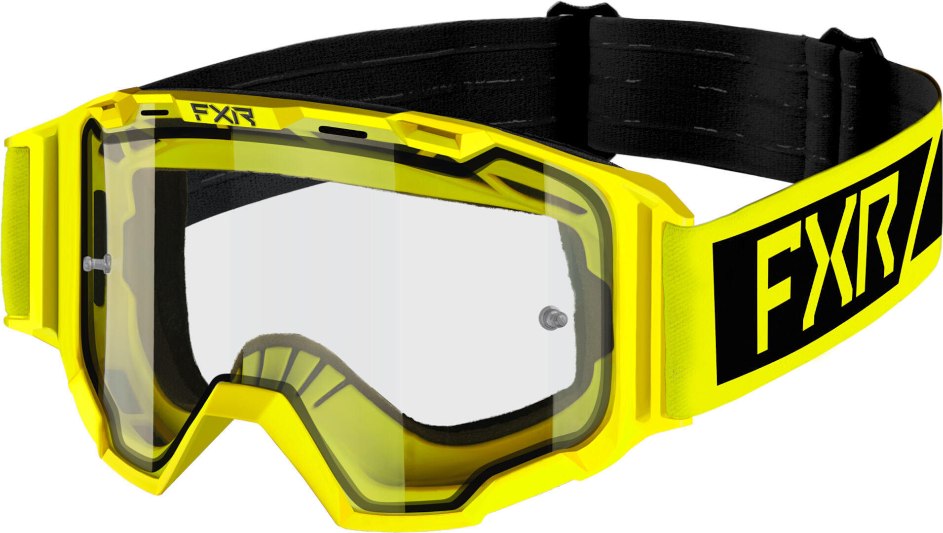 Очки FXR Maverick Clear для мотокросса, желтый/черный