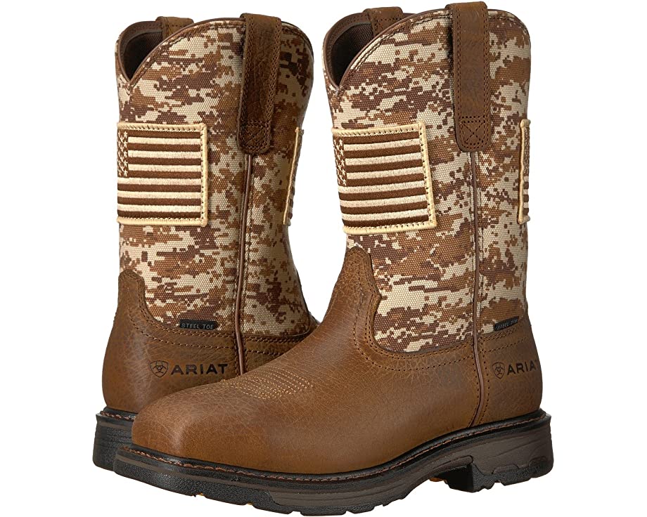 Ariat patriot steel sales toe boots