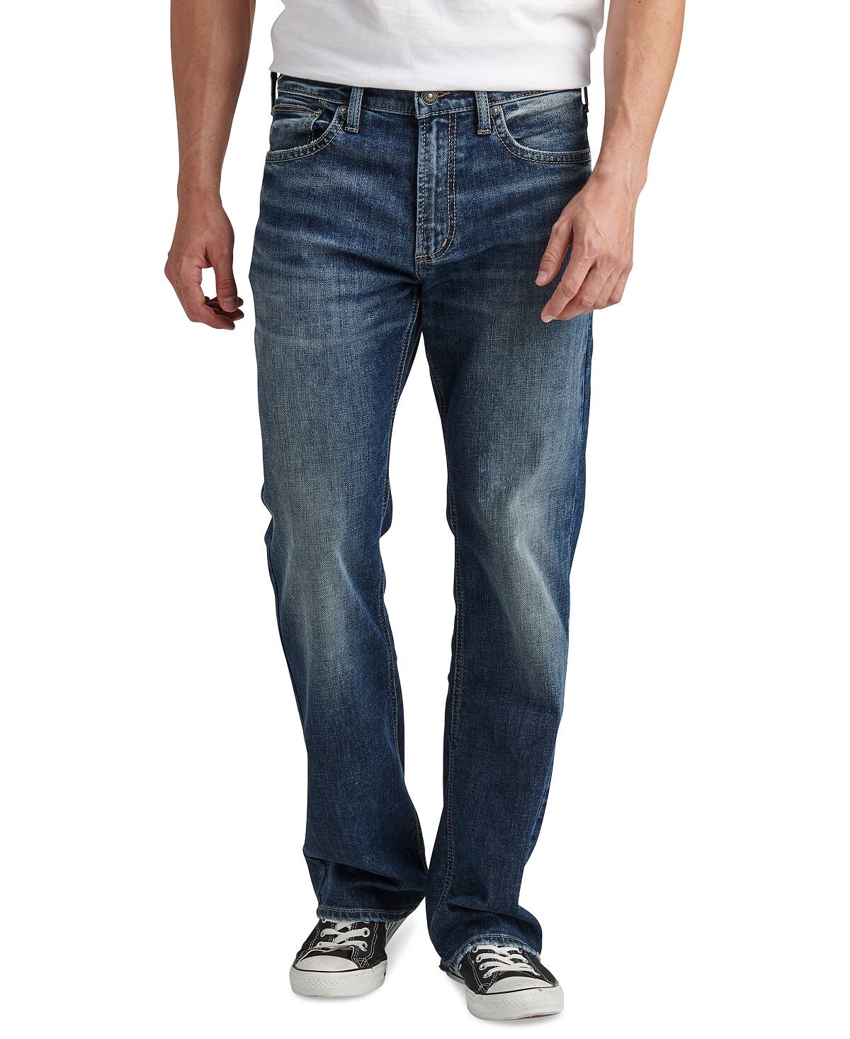 

Мужские джинсы прямого кроя zac свободного кроя Silver Jeans Co.