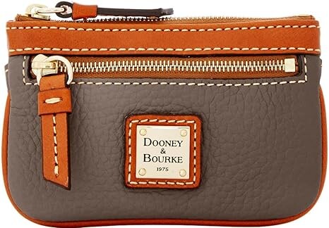 

Кошелек Dooney & Bourke, футляр для монет Pebble Grain - Bark, серый