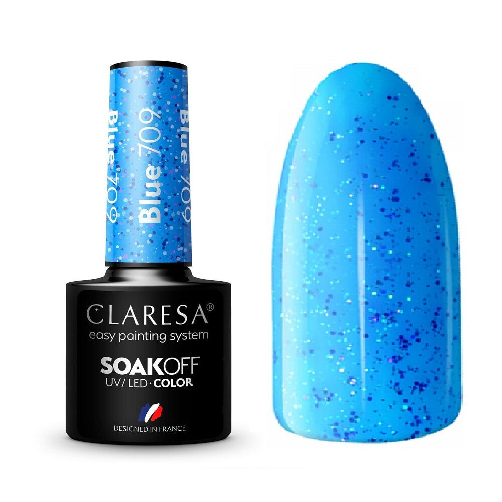 

Claresa Гибридный лак Soak Off UV/LED Blue 709 5г