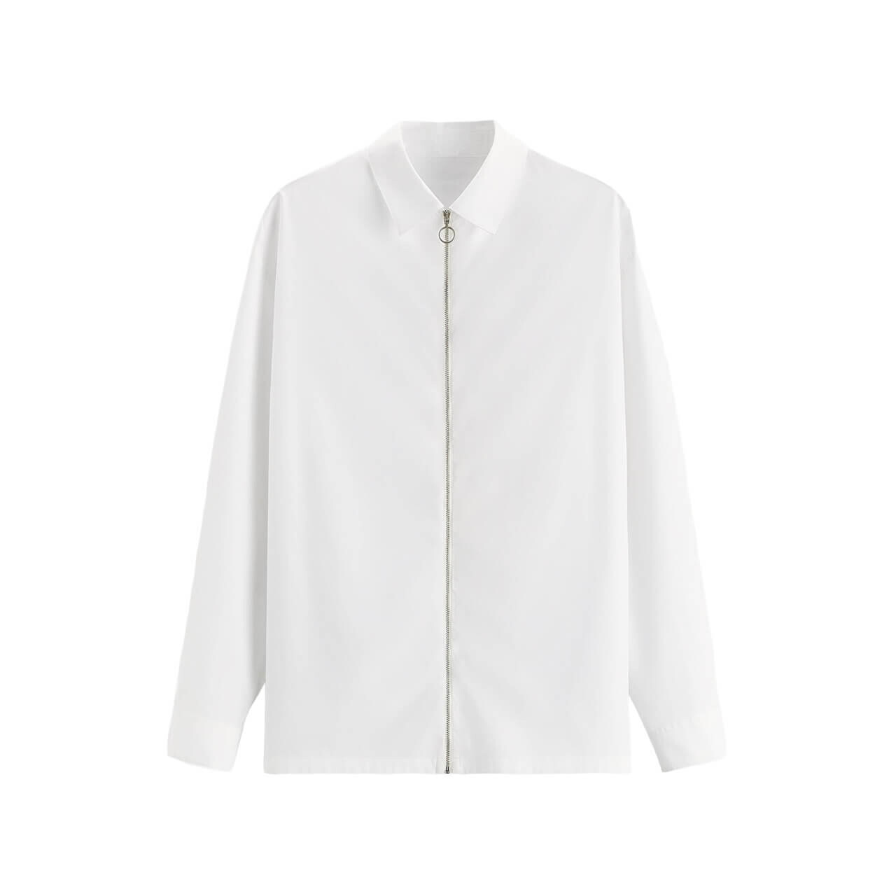 

Рубашка на молнии Zara Zip-Up, белый