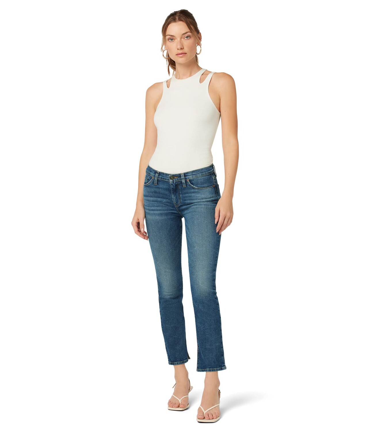 

Джинсы Hudson Jeans, Nico Mid-Rise Straight Ankle in Good Times