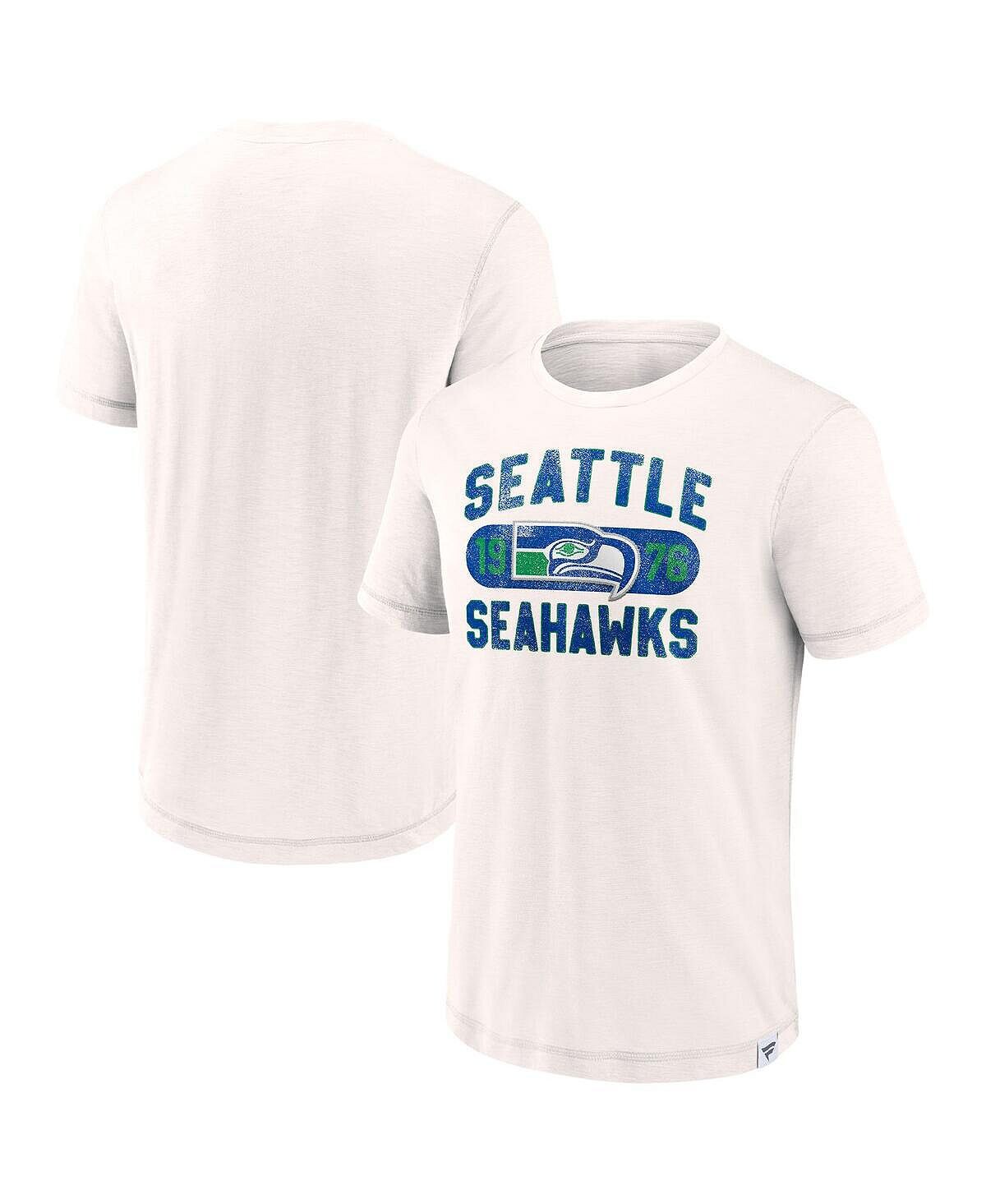 

Мужская белая фирменная футболка seattle seahawks act fast Fanatics, белый