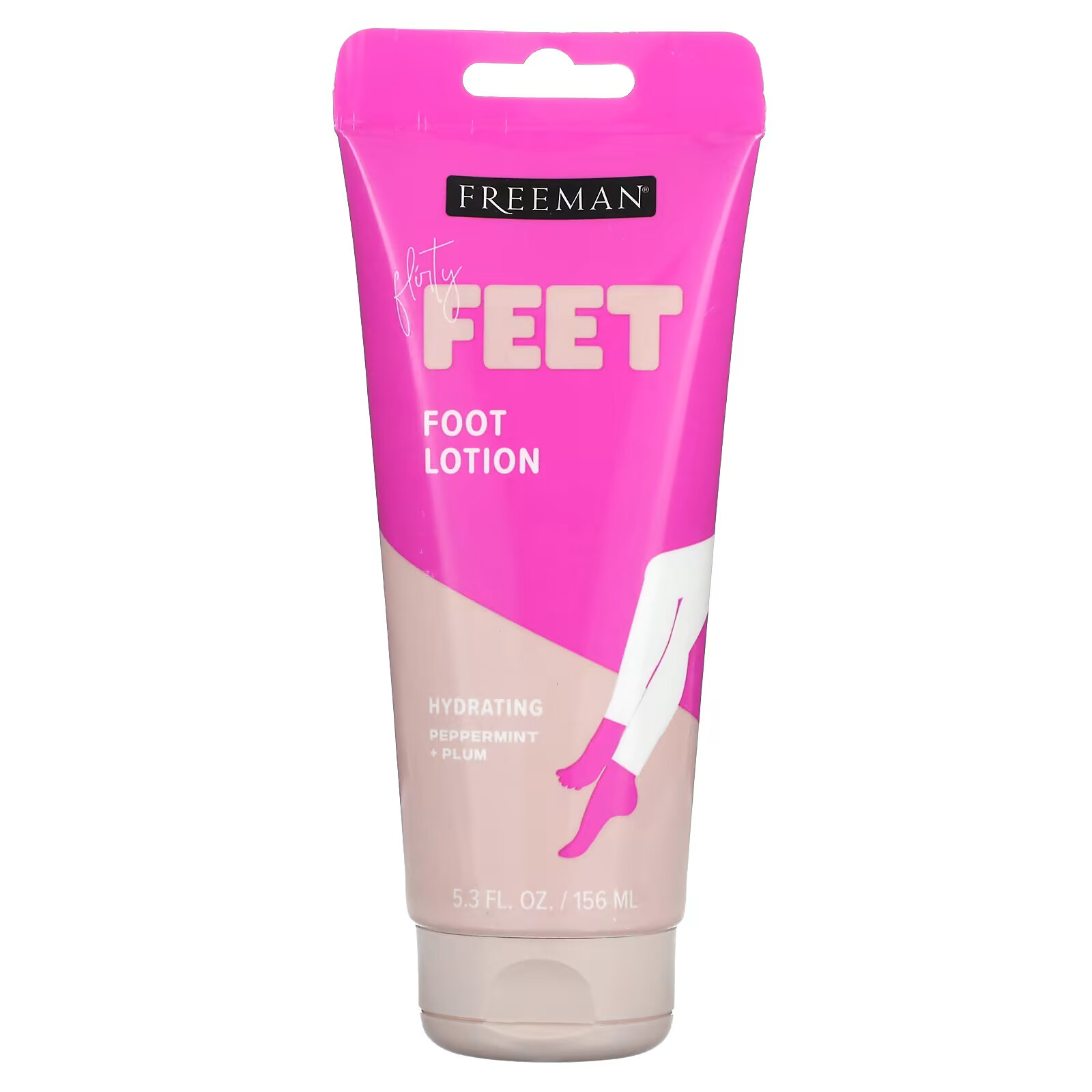 Freeman Beauty, Bare Foot, увлажняющий лосьон для ног, перечная мята и слива, 150 мл (5,3 жидк. унции) freeman beauty flirty feet скрабер для ног с солью 145 г 5 1 унции