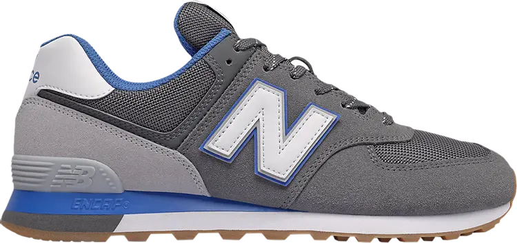 

Кроссовки New Balance 574 'Lead Faded Cobalt', серый