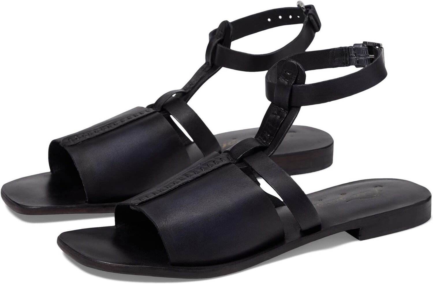 

Сандалии на плоской подошве Long Weekend Sandal Free People, черный