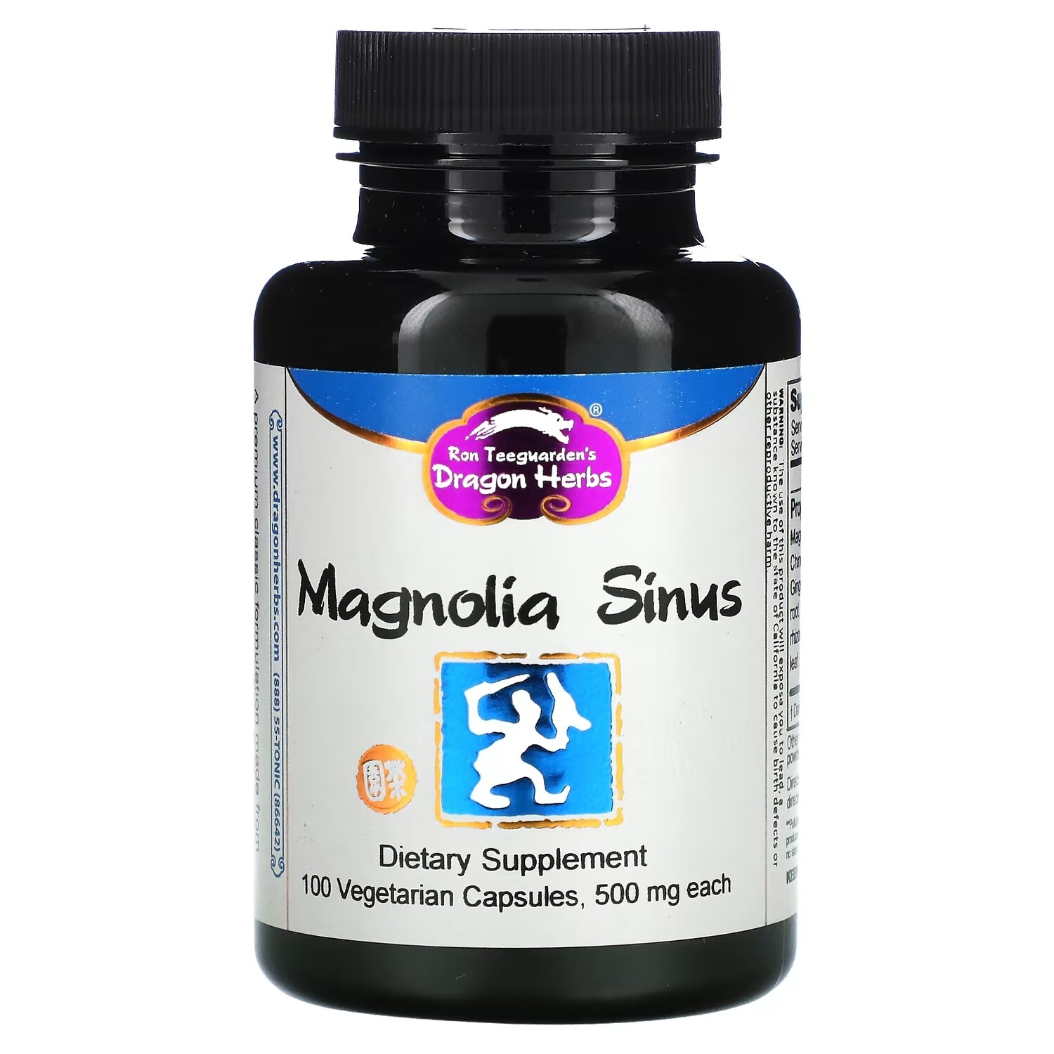 

Dragon Herbs Magnolia sinus 500 мг, 100 вегетарианских капсул