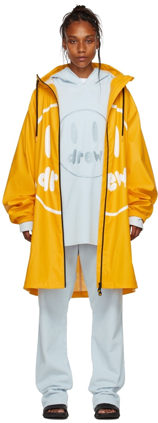 

Эксклюзивное желтое пальто-талисман SSENSE drew house, Желтый