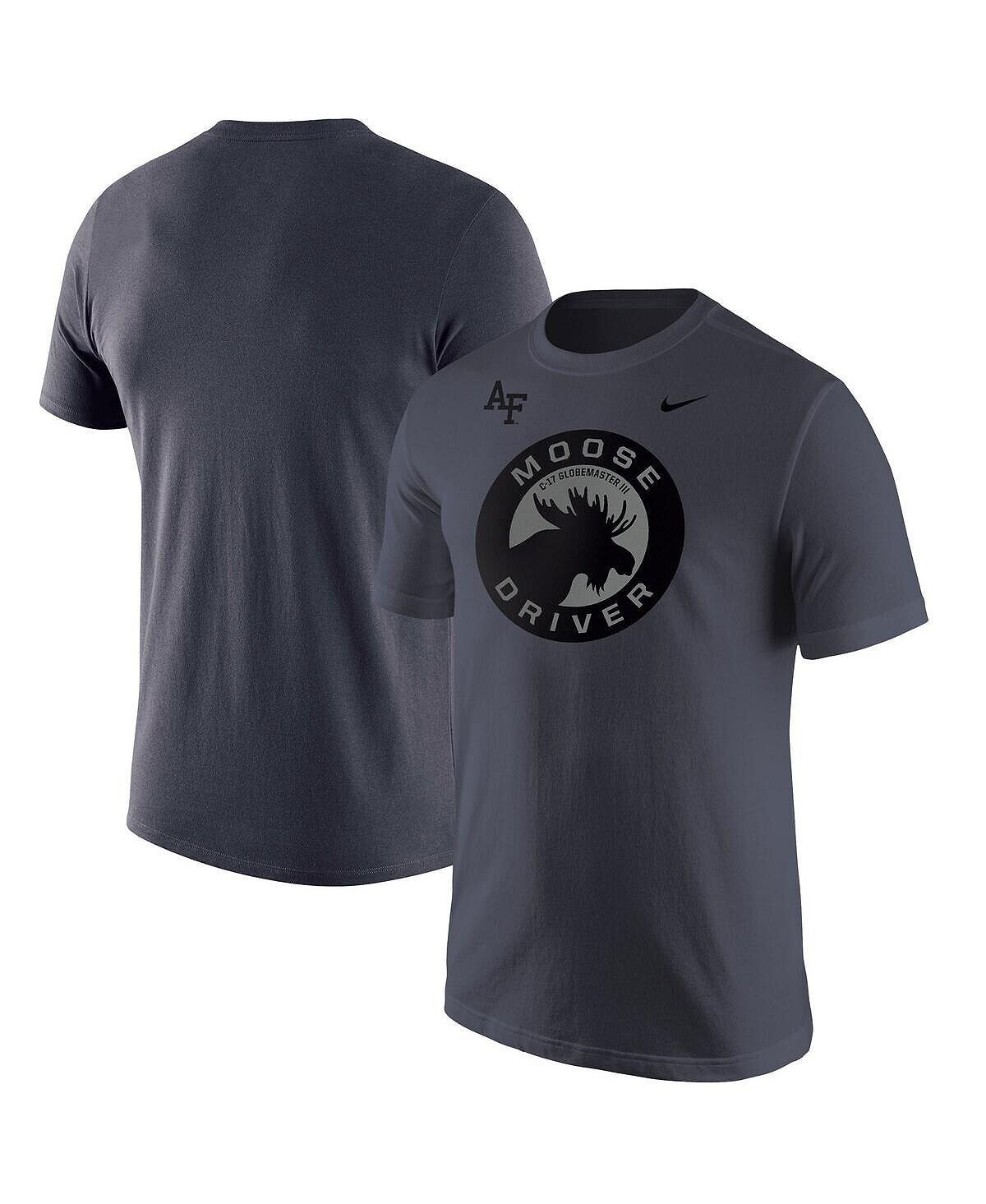 

Мужская футболка air force falcons moose driver антрацитового цвета Nike
