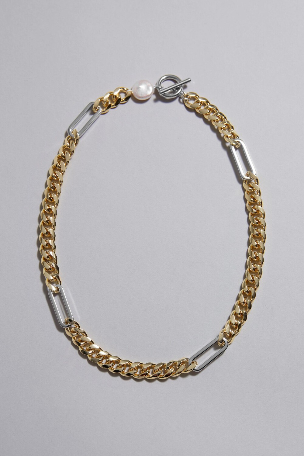 

Колье & Other Stories Link Chain Made Of Different Materials, золотой