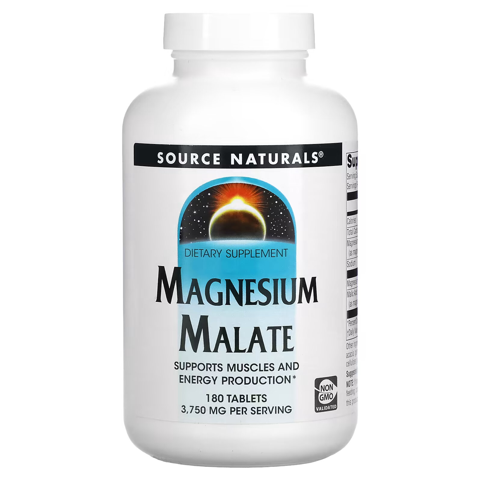 Source Naturals, малат магния, 3750 мг, 180 таблеток best naturals оксид магния 500 мг 180 таблеток