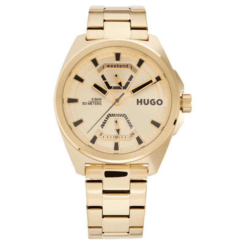 Часы наручные Expose Hugo, золотой роскошные водонепроницаемые спортивные часы мужские военные часы мужские часы светодиодные цифровые наручные часы с обратным отсчетом м