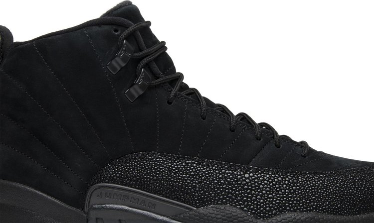 All black suede jordan 12 hotsell