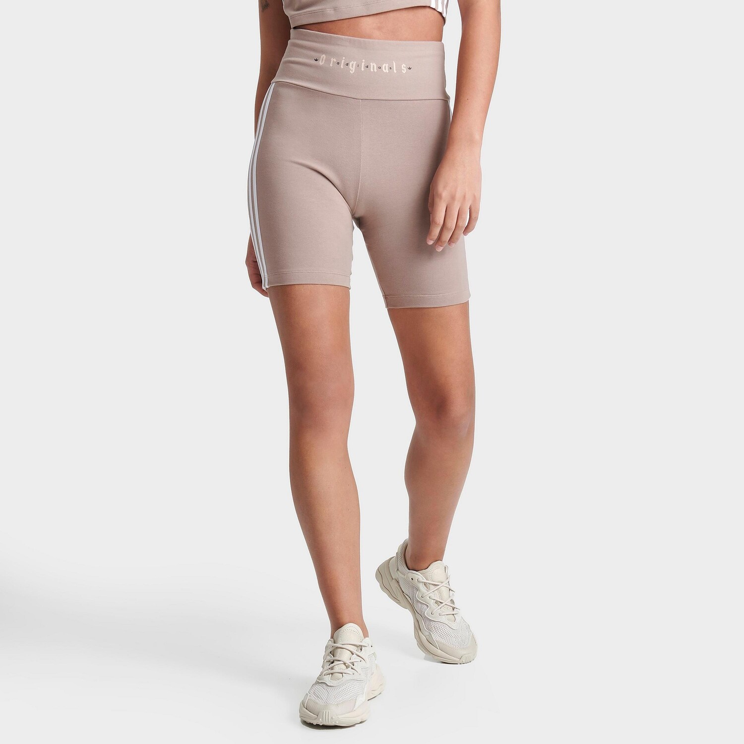 

Женские короткие байкерские леггинсы adidas Originals Adicolor Essentials, коричневый