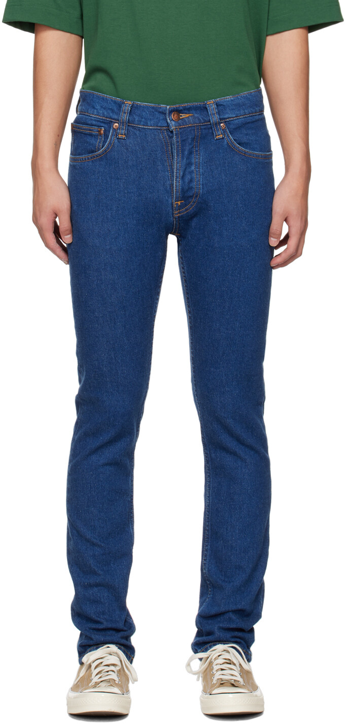 

Синие джинсы Grim Tim Tim Nudie Jeans