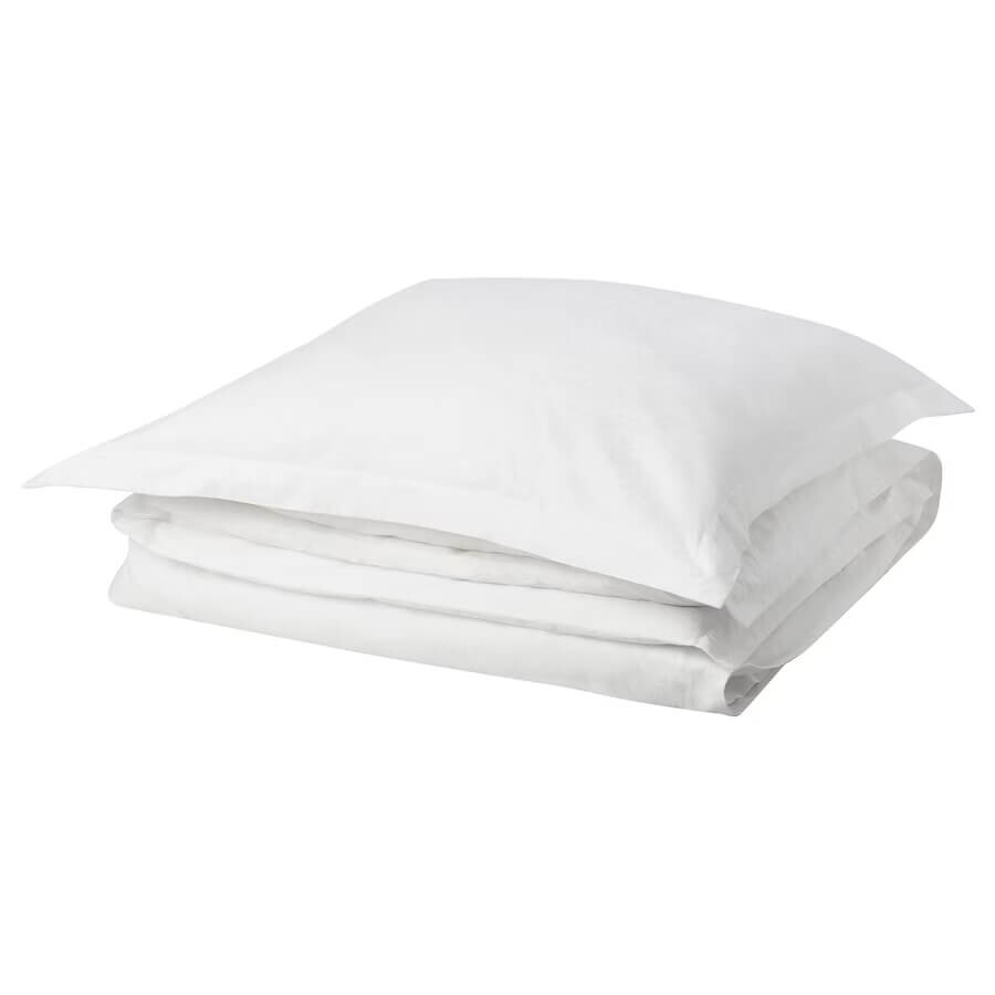 

Комплект постельного белья Ikea Dvargruta, 2 предмета, 140x200/80x80 см, белый