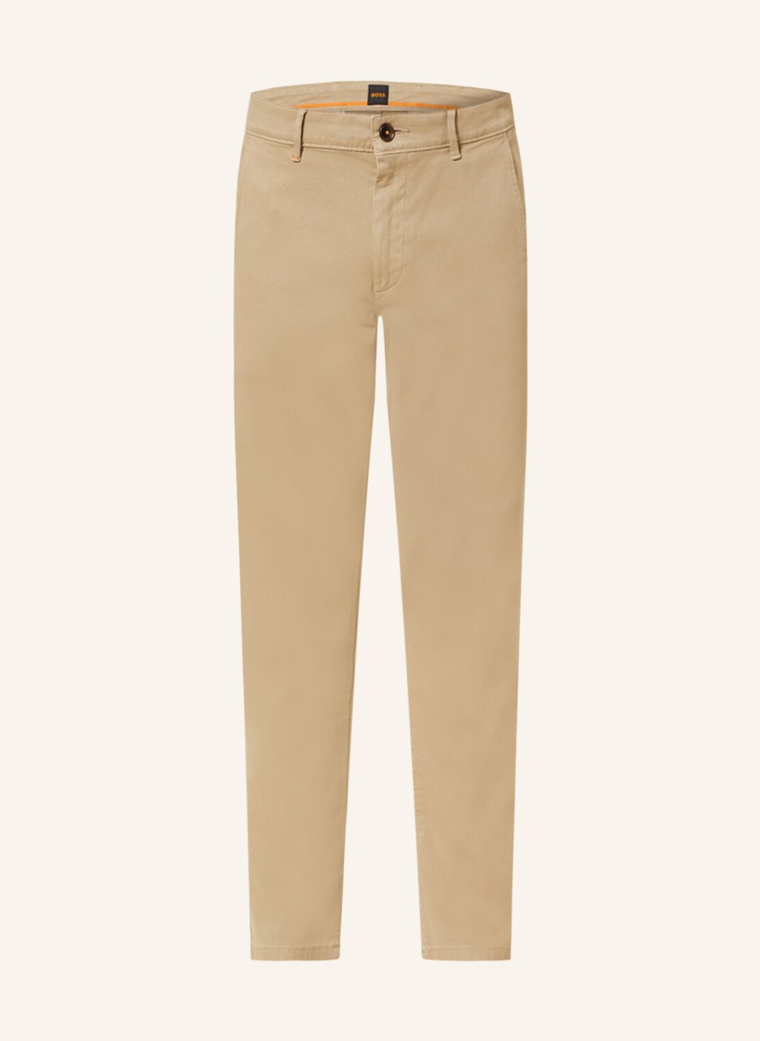 

Брюки чино BOSS Slim Fit, бежевый