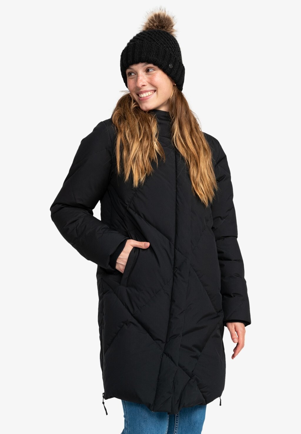 

Зимнее пальто ABBIE ERJJK Roxy, антрацит