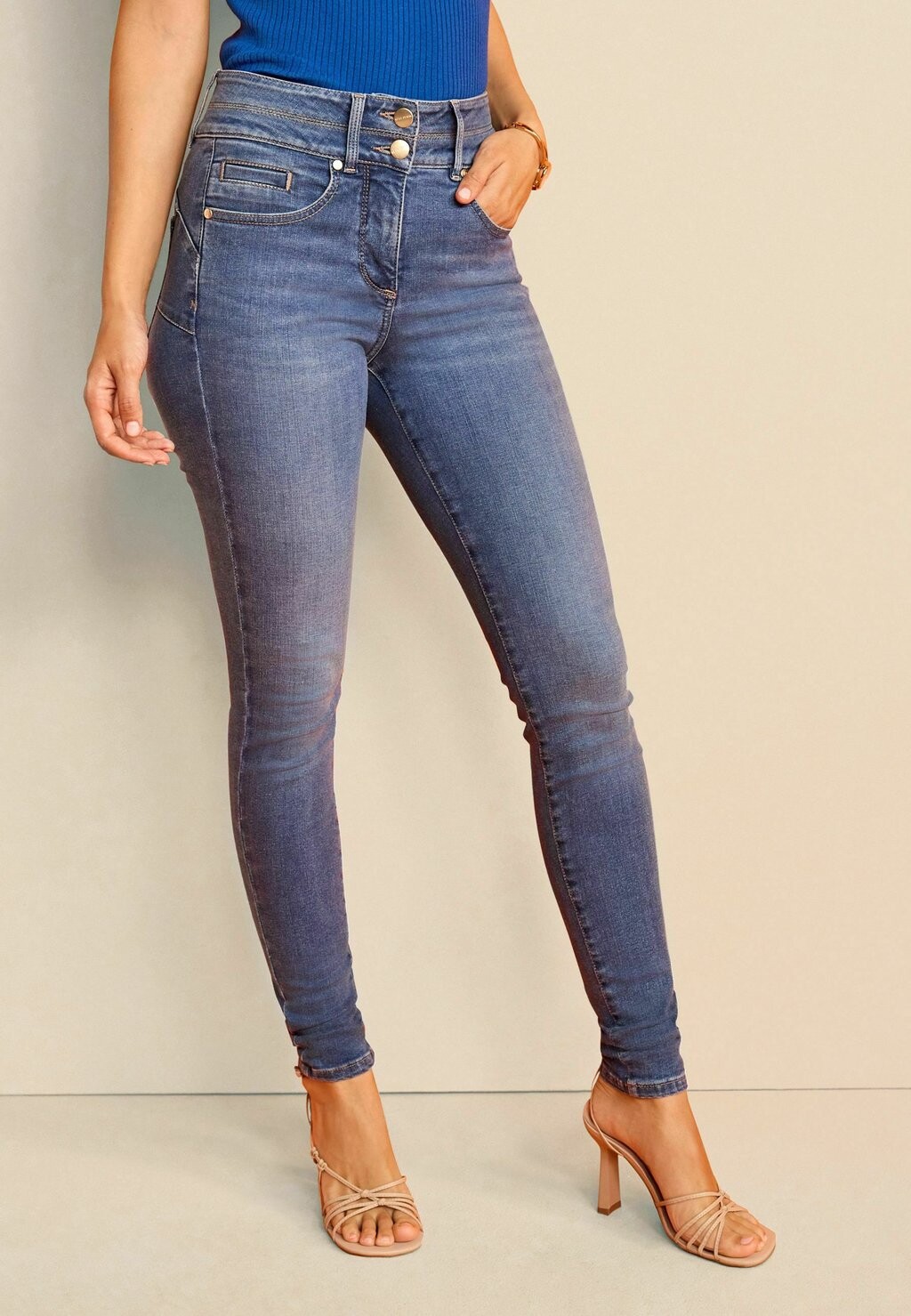 

Джинсы Skinny Fit Next, синий