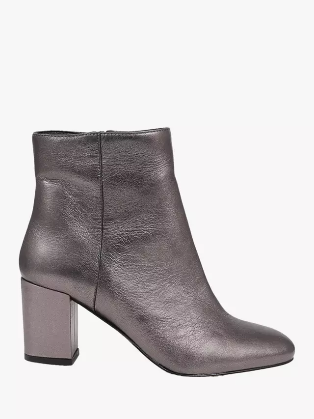 

Ботильоны Jones Bootmaker Neptune 3 Leather Heeled, цвет pewter