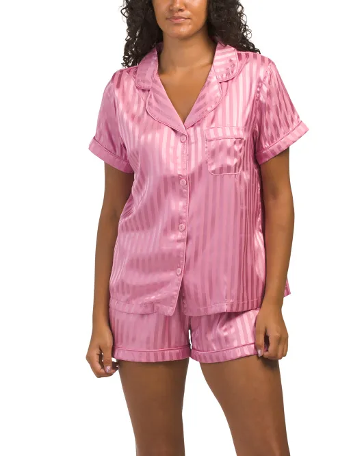 

Комплект из 2 полосатых топа и шорт Dixie Tart, цвет Pink Lavender