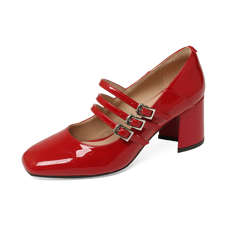 

Туфли Мэри Джейн женские Kemeilian, цвет Retro red