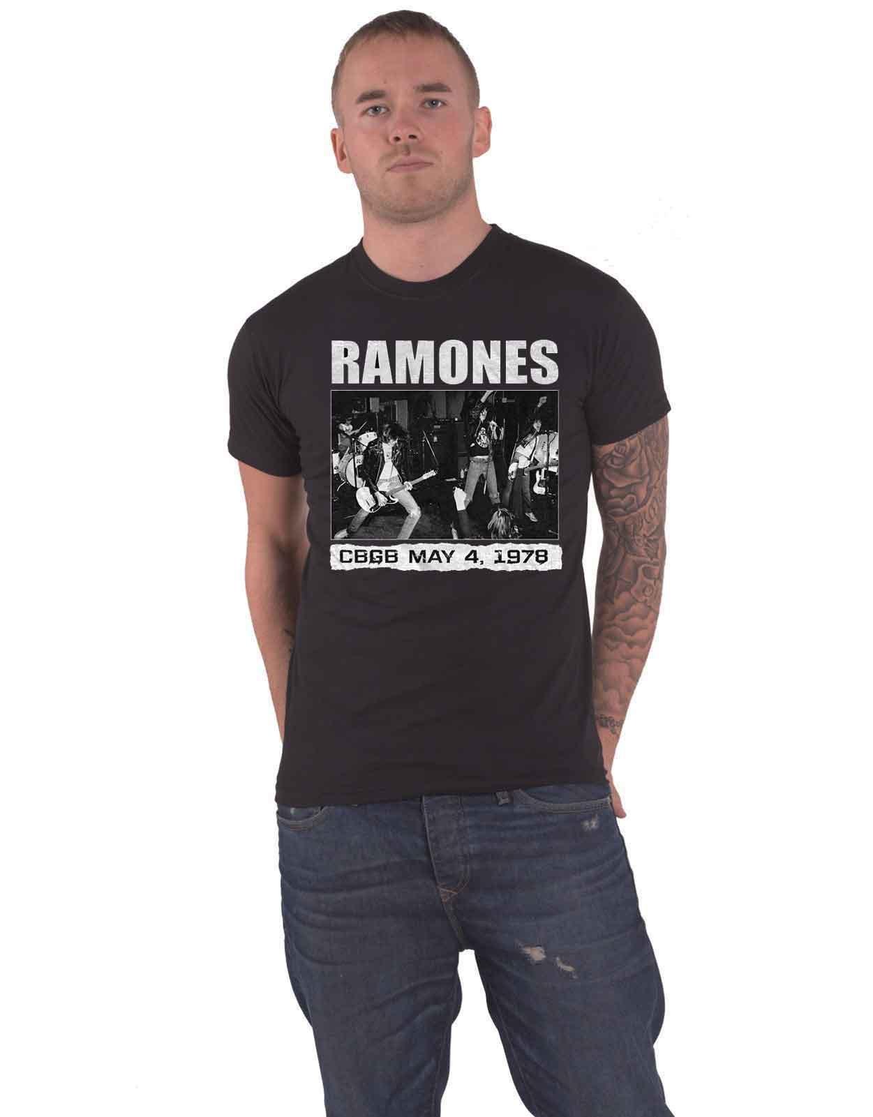 Футболка CBGB 1978 года Ramones, черный cbgb