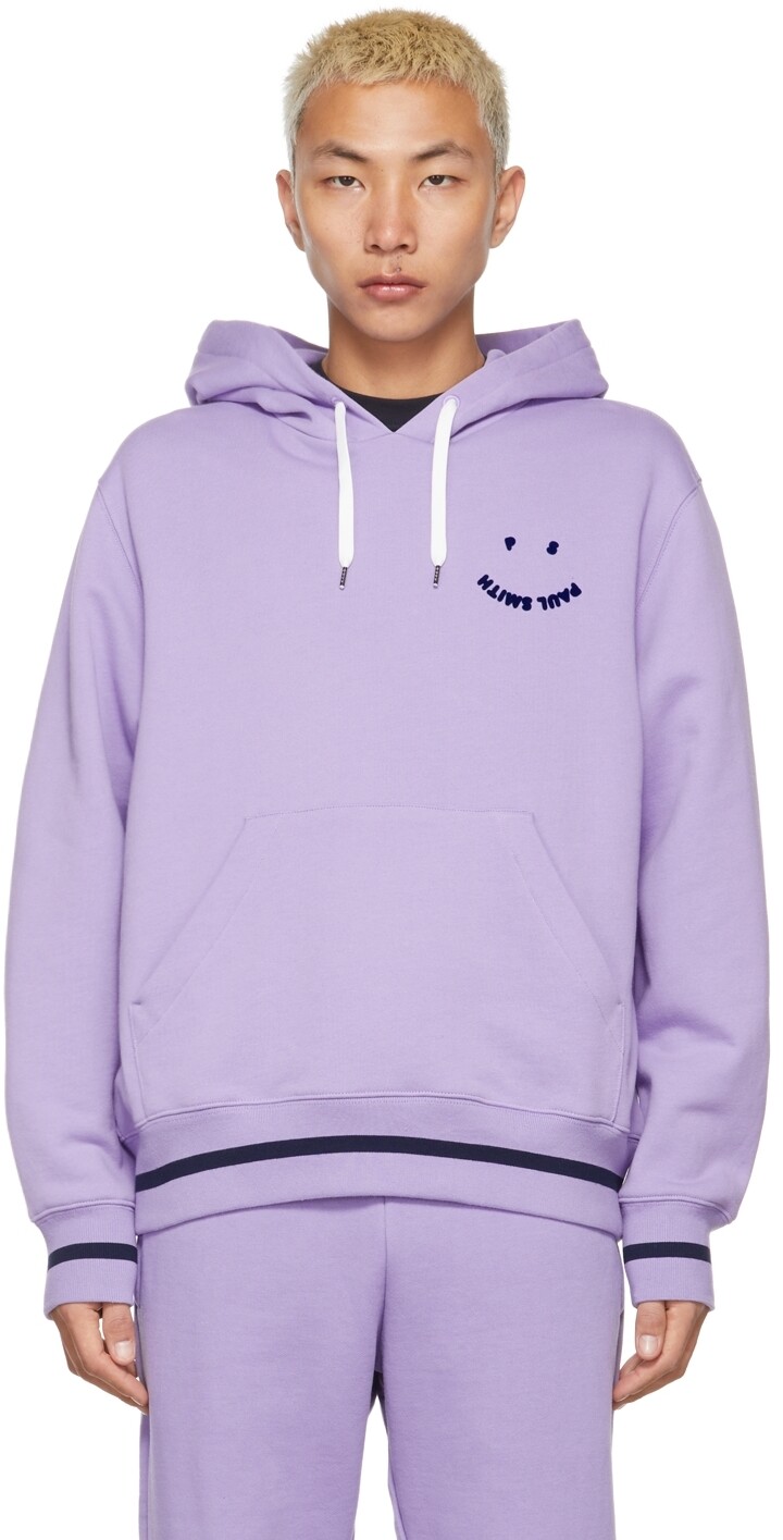 

Пурпурный худи Happy из флока PS by Paul Smith