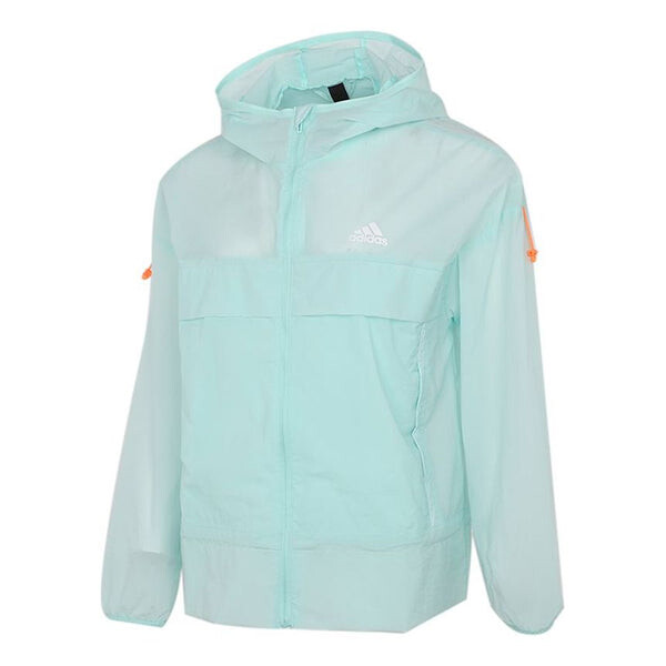 

Куртка Adidas Solid Color Sports Stylish Hooded Sky Blue, Синий