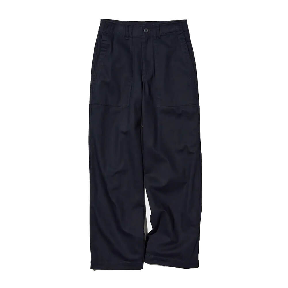 

Брюки Uniqlo Wide Leg Baker, тёмно-синий