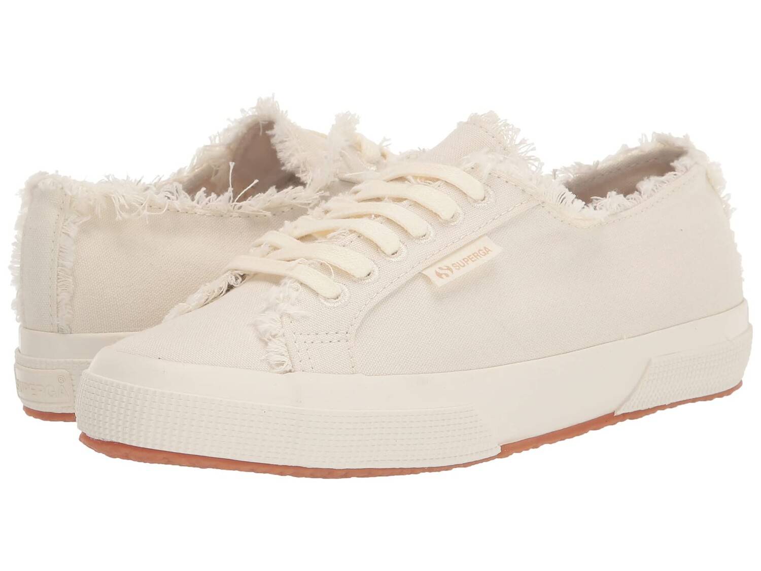 Кроссовки Superga, 2750 Fringed Organic Canvas Natural Dye