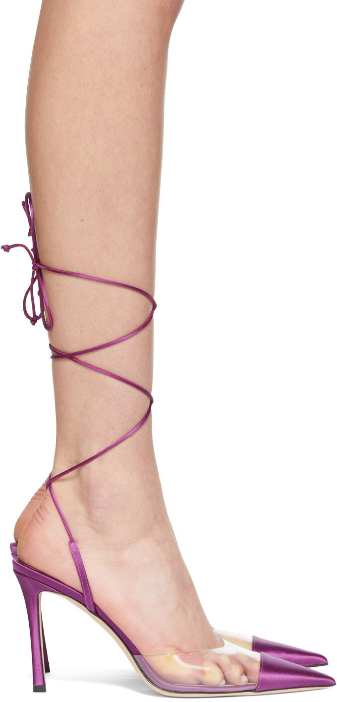 

Фиолетовые туфли на каблуке Farley 95 Jimmy Choo
