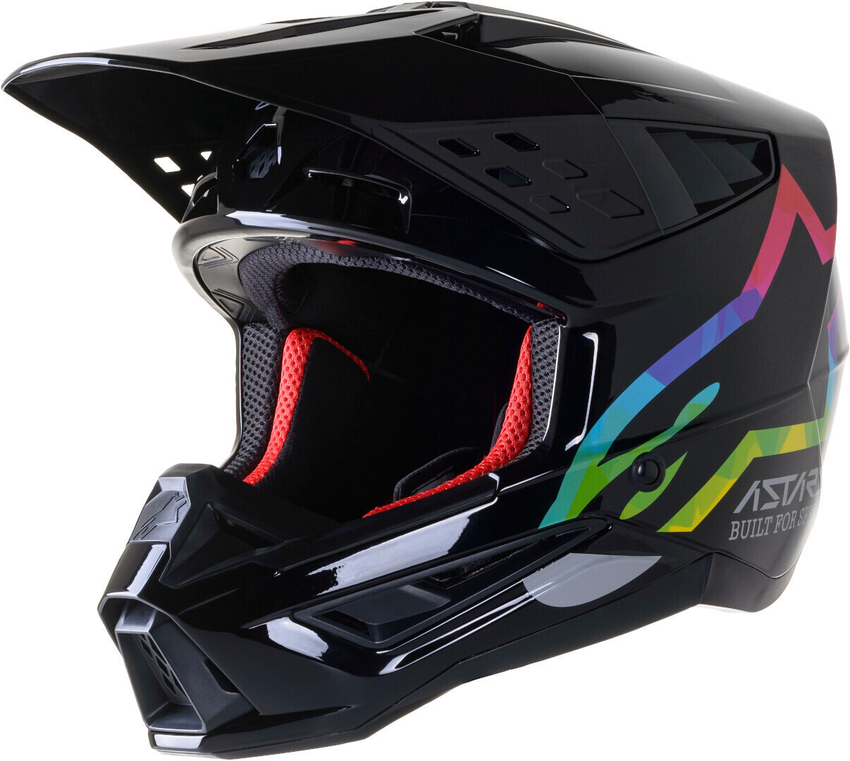 

Мотокросс шлем Alpinestars S-M5 Compass, черный/серебристый