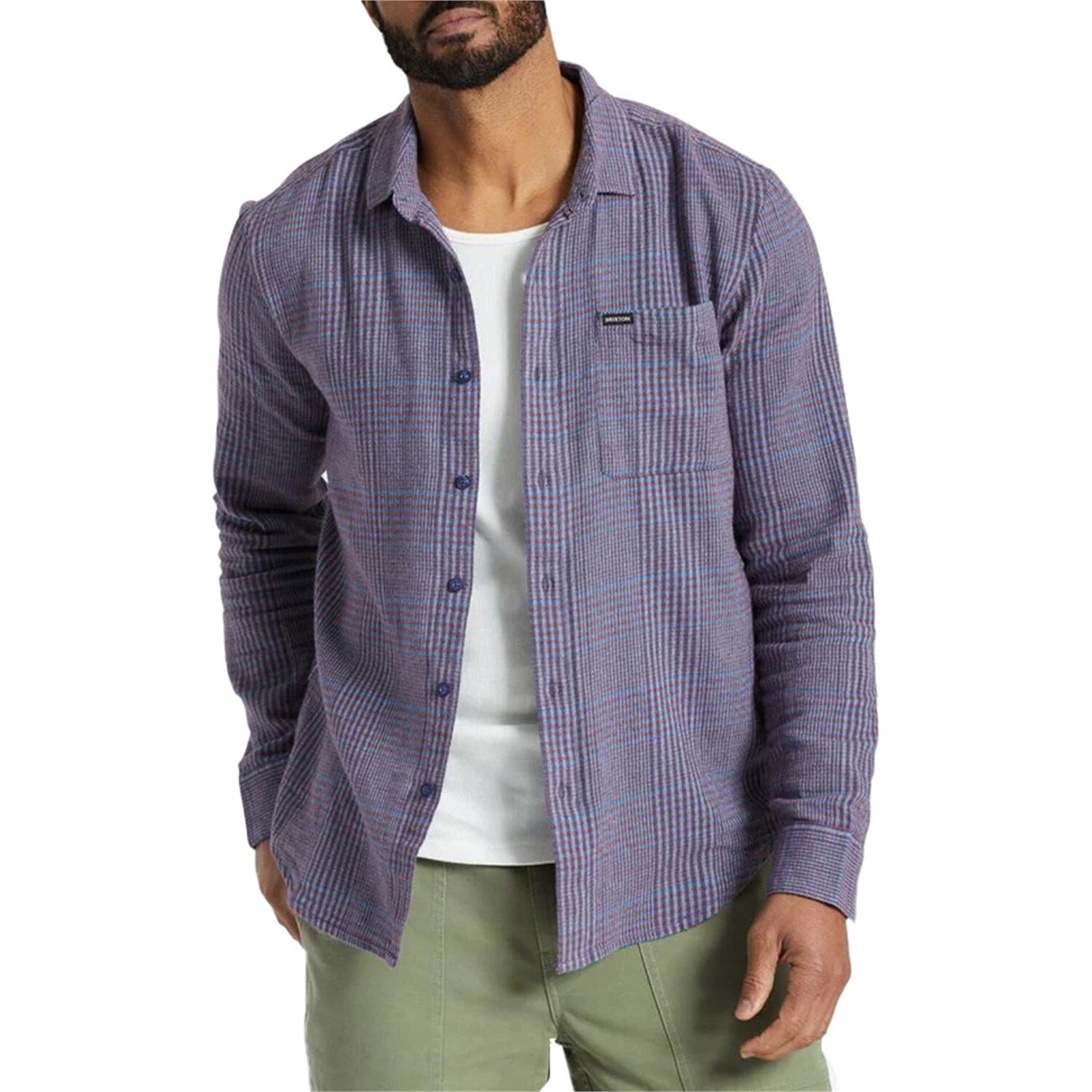 

Лонгслив Brixton Bixby, цвет Island Berry/Pacific Blue/Canc