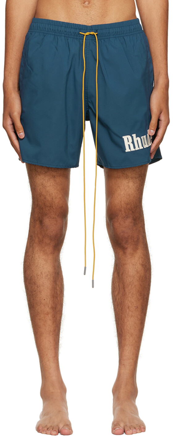 

Синие шорты из полиэстера Rhude