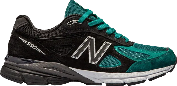 

Кроссовки New Balance YCMC x 990v4 Made in USA 'Black Teal', зеленый
