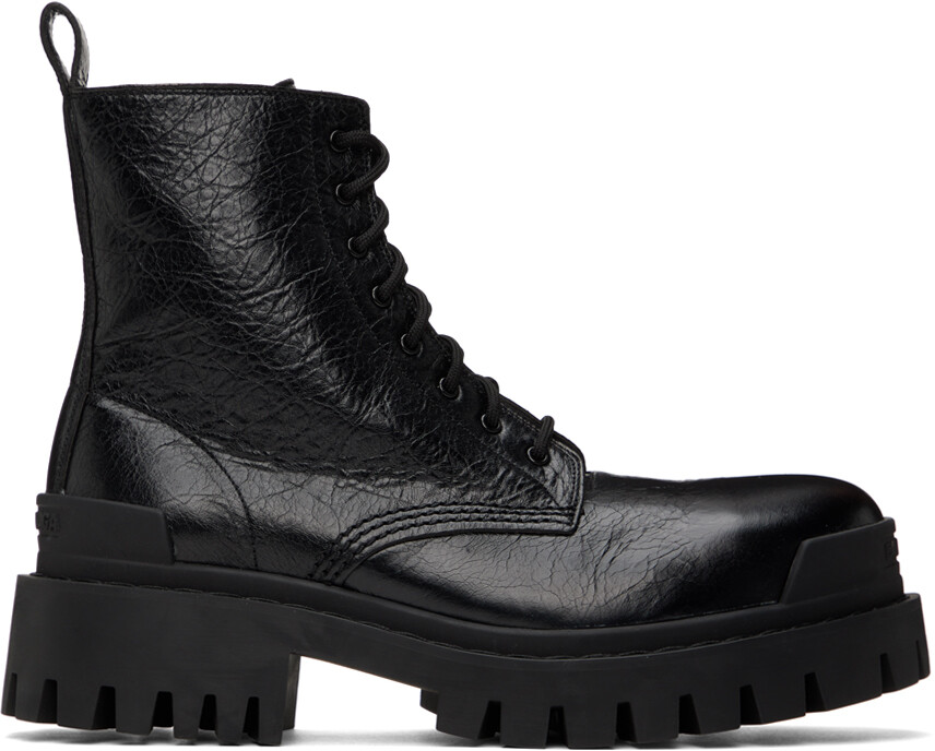 

Черные ударные сапоги Balenciaga